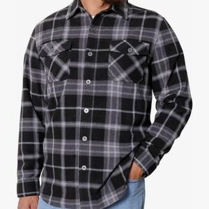 Freedom foundry Mens Lightweight Plaid Fleece Shirt